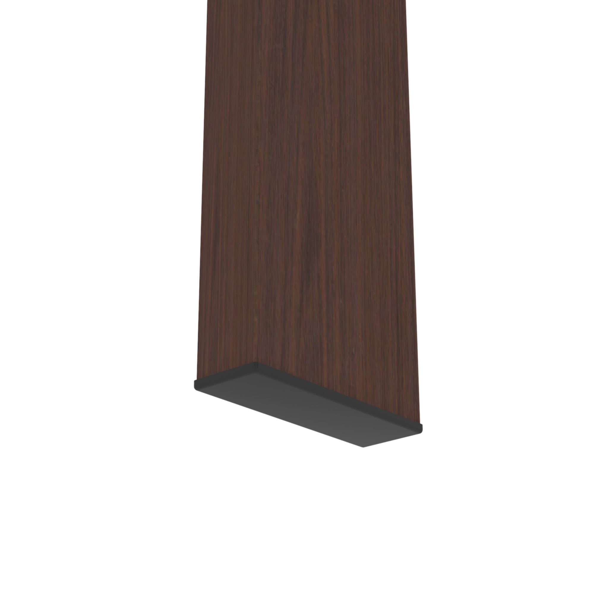 Rectangle Glass Coffee Table, Clear Coffee Table, Modern Side Center Tables, Living Room Furniture – Walnut