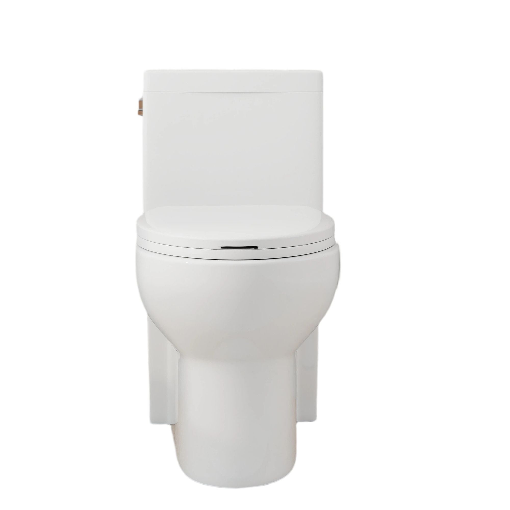 Gloss White GW-003S Tornado Flush One-piece Elongated Toilet with Siphonic Side Press, ADA Comfort Chair Height