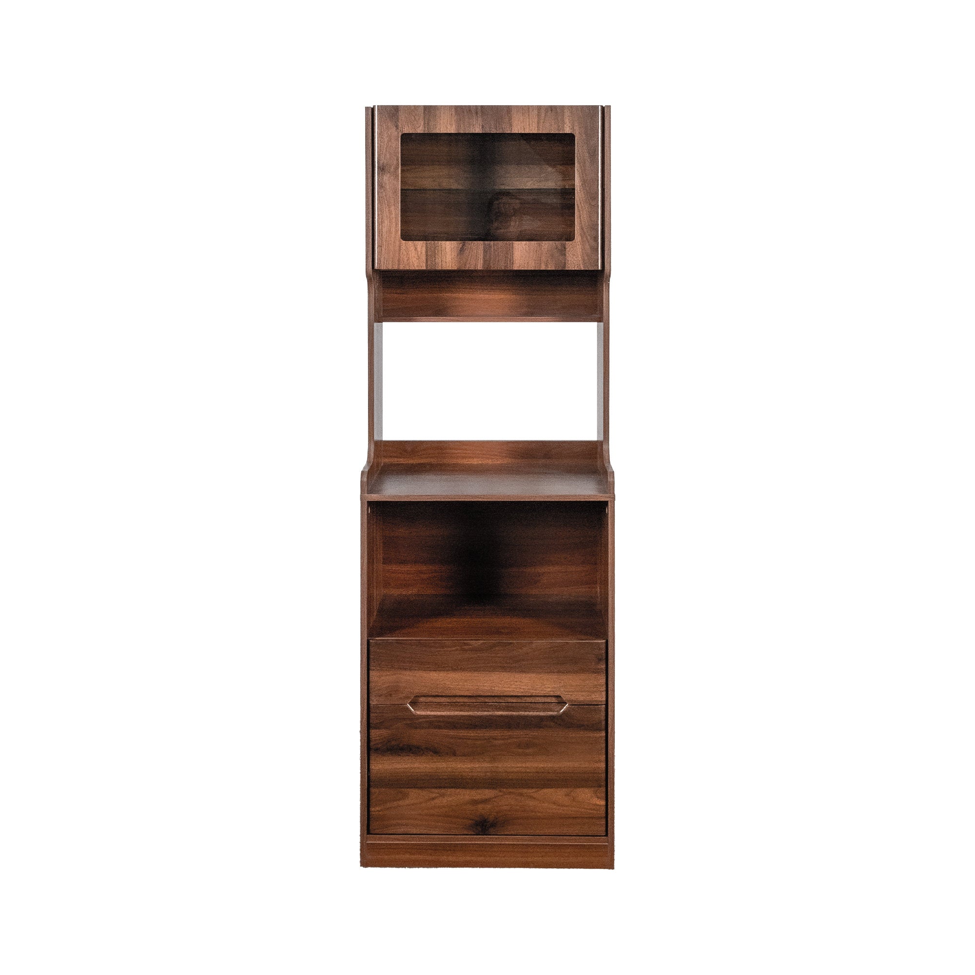 Kitchen Pantry Hutch Storage Cabinet, Farmhouse Kitchen Hutch Buffet Cabinet with Microwave Stand – Model W331P440565
