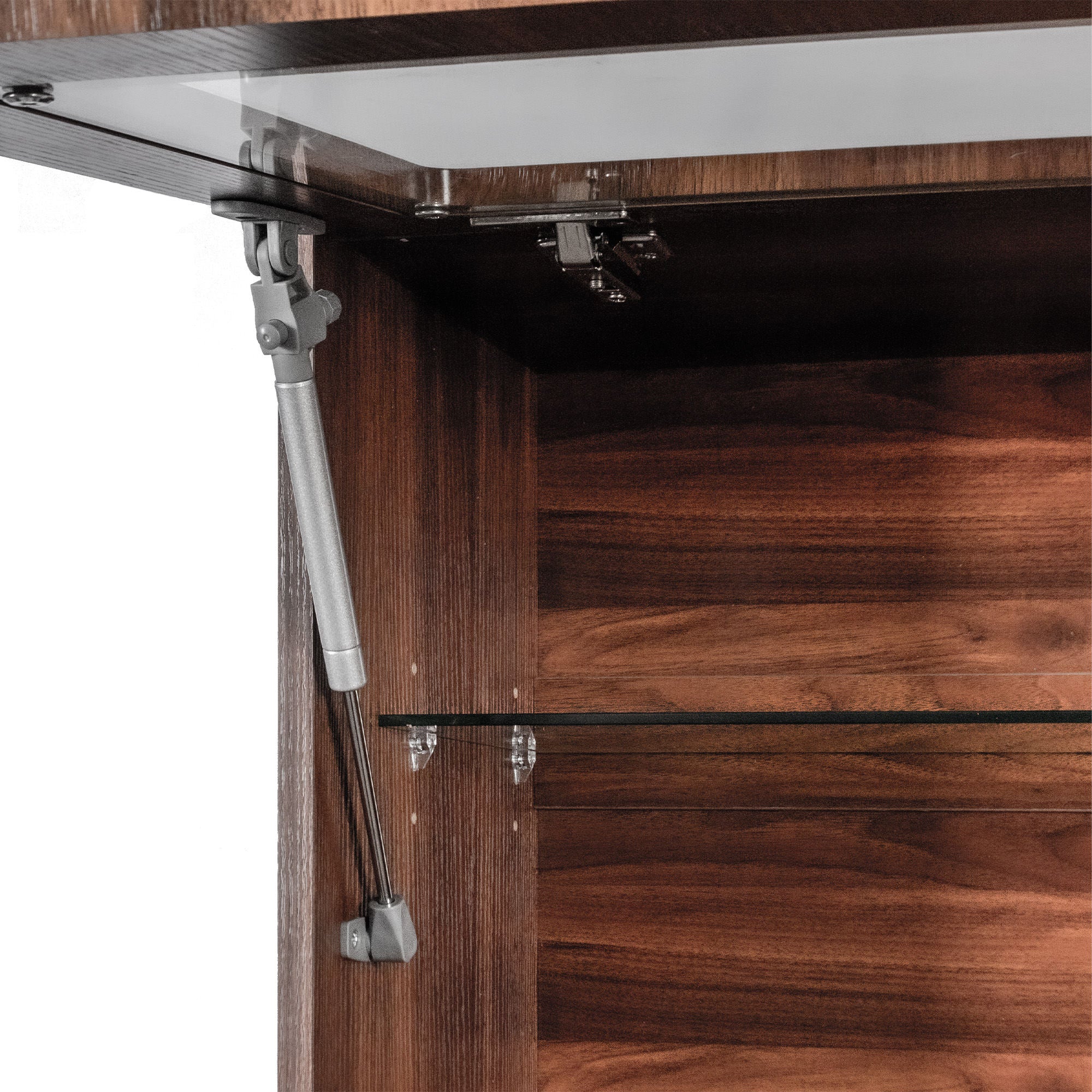 Kitchen Pantry Hutch Storage Cabinet, Farmhouse Kitchen Hutch Buffet Cabinet with Microwave Stand – Model W331P440565
