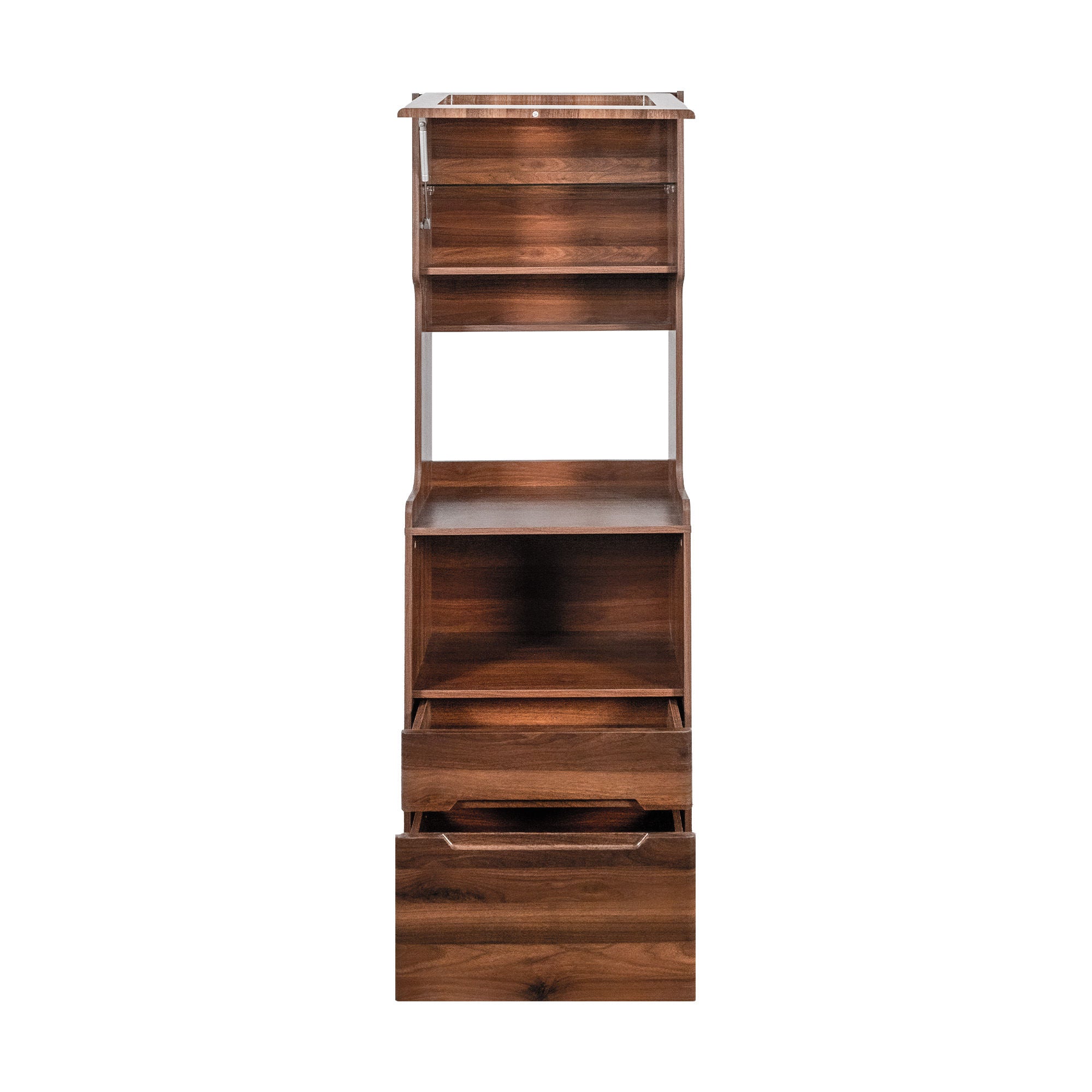 Kitchen Pantry Hutch Storage Cabinet, Farmhouse Kitchen Hutch Buffet Cabinet with Microwave Stand – Model W331P440565