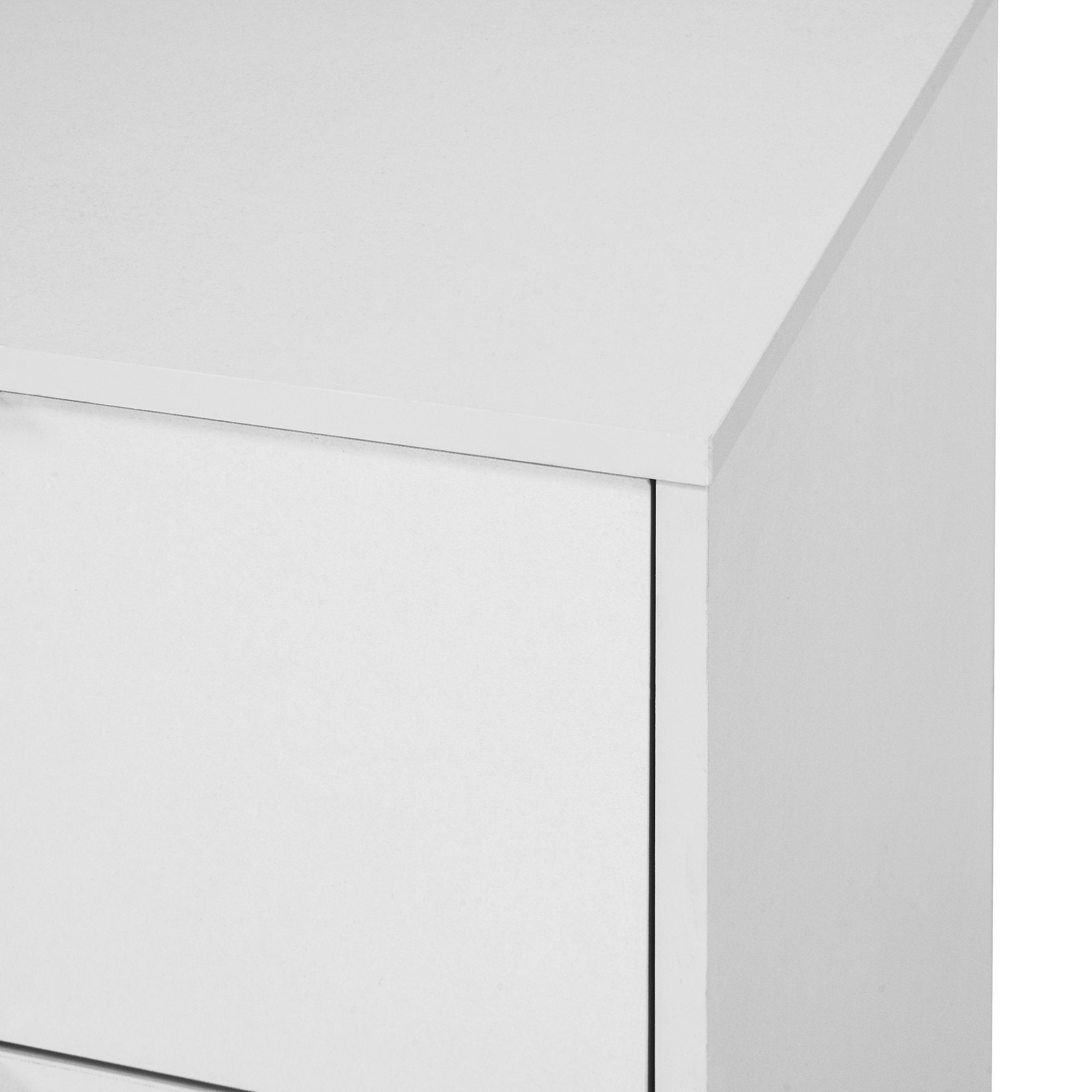 White 9 Drawer Dresser, 63" Large Deep Chest of Drawers, Wooden Dresser Storage Cabinet with 9 Drawers, Long Dressers – Model W409S00015
