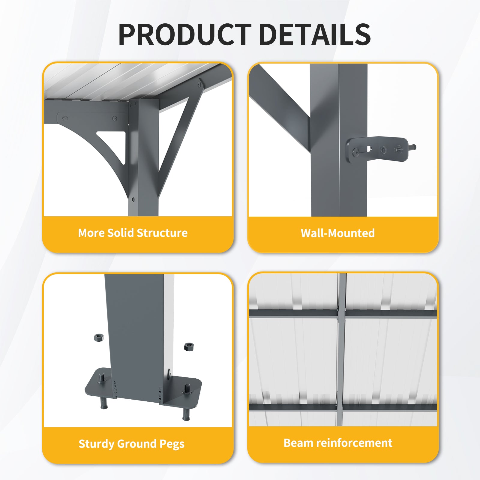 Outdoor Pergola, 12" x 8" Outdoor Pergola
