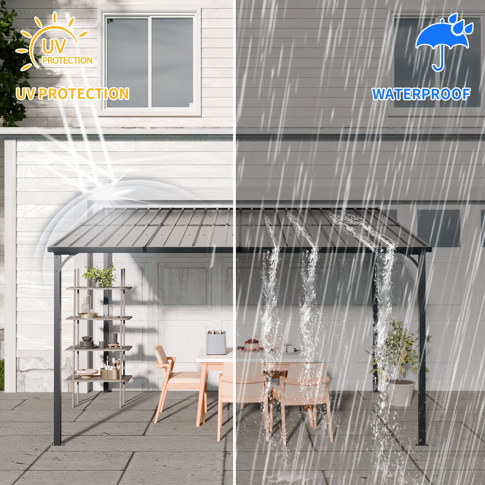 Outdoor Pergola, 12" x 8" Outdoor Pergola